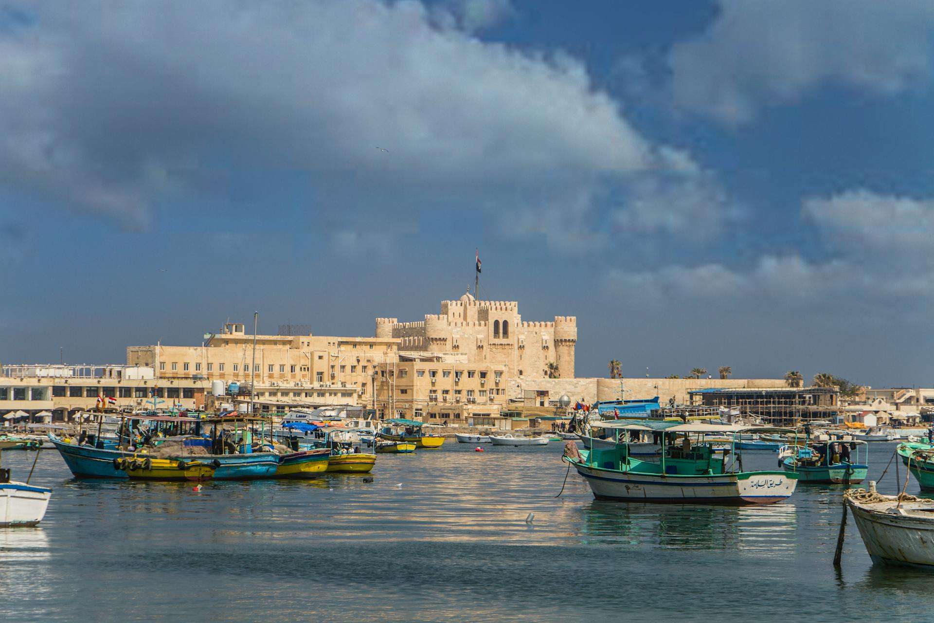 Hotels on Mediterranean Egypt — Alexandria seafront districts, Corniche quarters, layered coastal heritage and Mediterranean city pacing