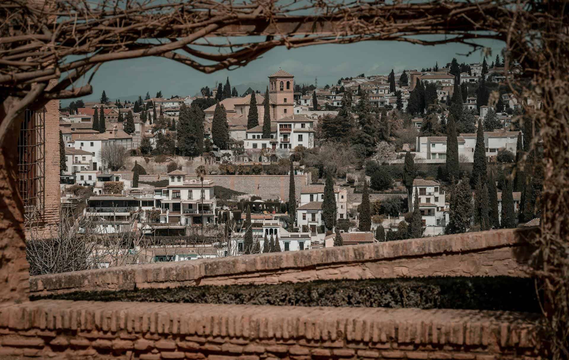 Hotels in Andalusia, Spain — Seville and Granada historic streets, plazas, gardens, palaces, museums, architecture, restaurants, and southern Spain stays