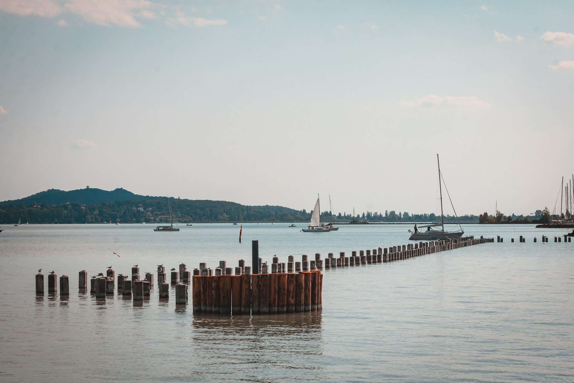 Hotels at Lake Balaton — Balatonfüred promenade, Tihany peninsula, north-shore wine villages, south-shore resort towns and summer sailing routes