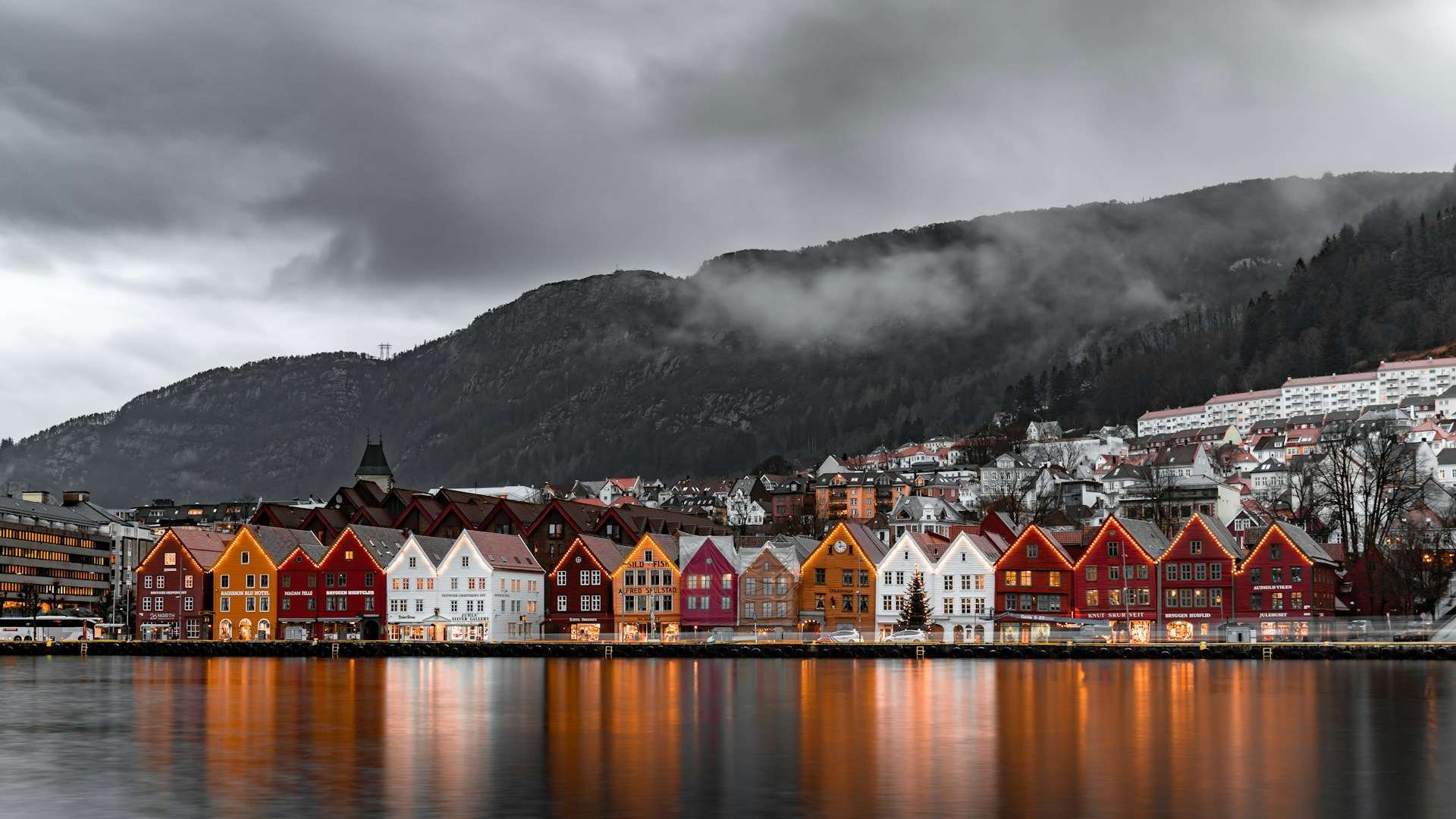 Hotels in Bergen and the Fjords — Bryggen wharf districts, Fløyen viewpoints, fjord-arm planning and western Norway gateway neighbourhood choices
