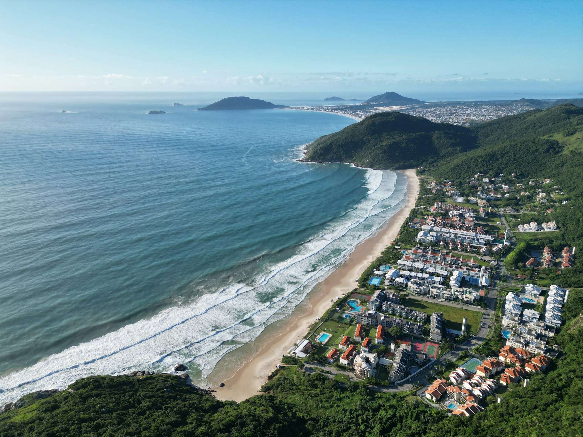 Hotels in Southern Brazil — Florianópolis island beaches, cooler-climate coastal pacing, regional city districts, relaxed seaside routing and contrast with tropical northern Brazil